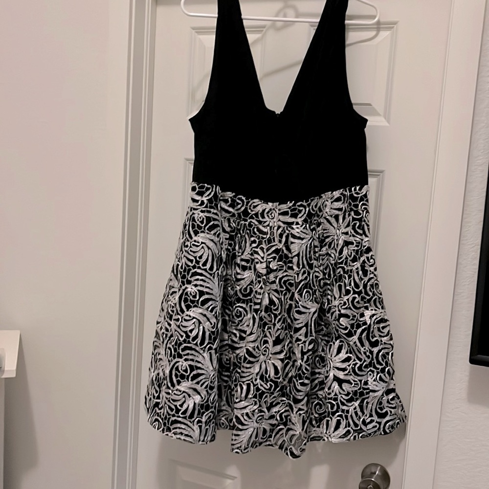 Beautiful floral and black dress